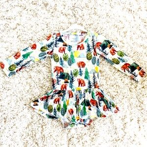 Posh Peanut skirted bodysuit